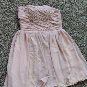 Blush pink sweetheart dress